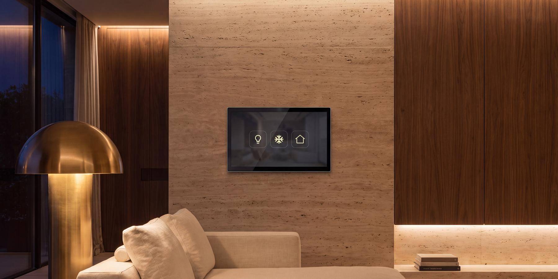 Painel central de 8” · composição com o equipamento real